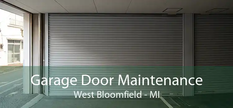 Garage Door Maintenance West Bloomfield - MI