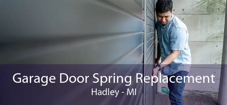 Garage Door Spring Replacement Hadley - MI