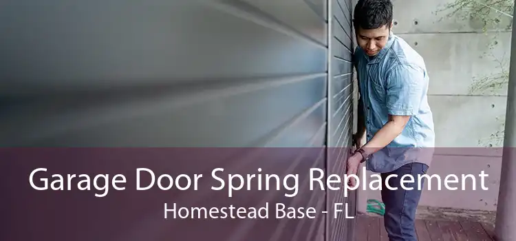 Garage Door Spring Replacement Homestead Base - FL